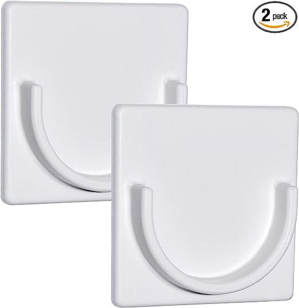 Nvzi Adhesive Shower Curtain Rod Holder Rod Retainer No Drilling