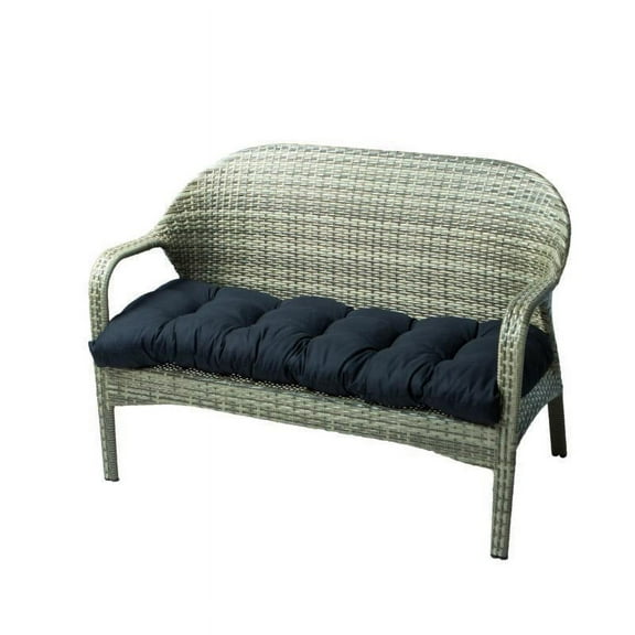 Nvzi Anti slip thick polyester bench cushion 51 x 20 inch rocking chair cushion, black, 1 piece