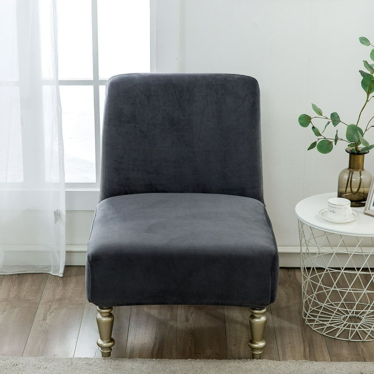 Nvzi Armless Chair Cover,Stretch Removable Non-Slip Chair Cover