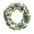 thumbnail image 1 of Nvzi Artificial Christmas Wreath, Green, Decorated with Pine Cones, Berry Clusters, Frosted Branches, Christmas Collection, 12 Inches, A, 1 of 2