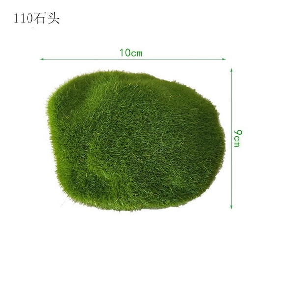 Nvzi Artificial Moss Stone 5-piece Set, 3.54*4in Realistic Green Moss Stone - Used for Aquarium Decoration Moss Balls, Micro Landscape Providing Artificial Moss Stone