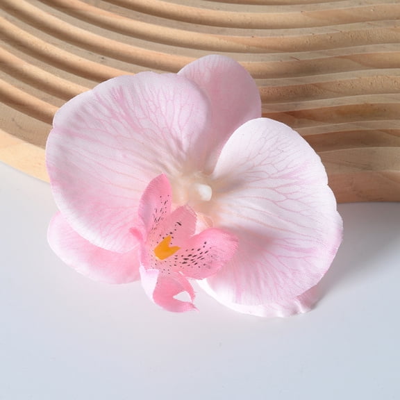 Nvzi Artificial Orchid Head Light Pink -30 pieces, 3.7 inches, artificial flower head cake decoration flower, lightweight and reusable for hair accessories, wedding crafts decoration