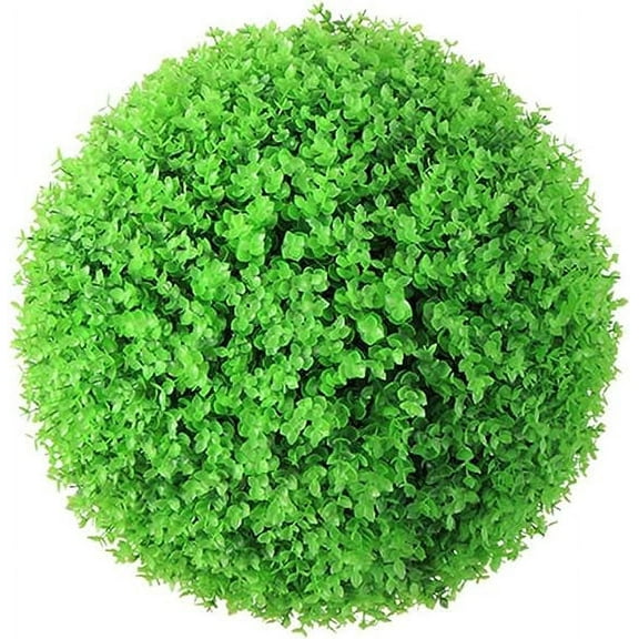 XmhyTop-A Artificial Plant Topiary Ball Artificial Greenery Ball Decorative Faux Boxwood Decorative Foliage Artificial Decorative Holiday Plants Spring Summer Faux Plant Decor, 30cm