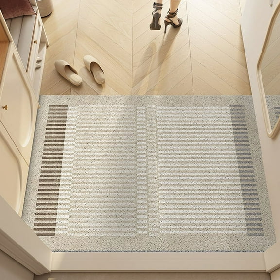 Nvzi Bathroom Rug Mat , Non-Slip Plush Shaggy Bath Carpet, Machine Wash Dry, Bath Mats for Bathroom Floor, Tub and Shower, Bathroom Runner Bathmat Accessories Decor, Khaki S,16*24inch