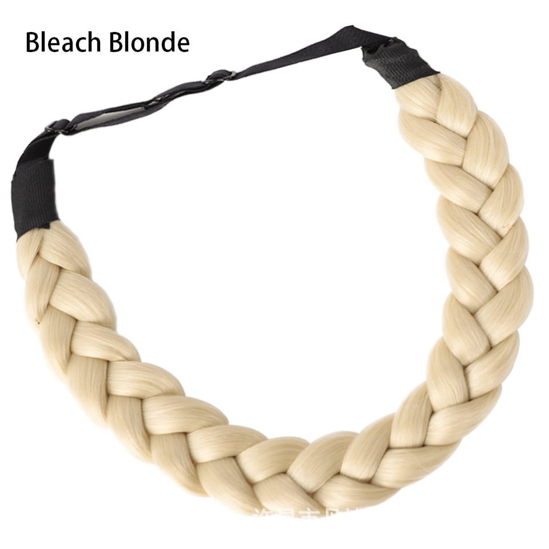 Nvzi Braided Headband Classic Wide Braids Adjustable Elastic 