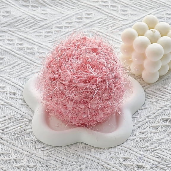 Nvzi Bright Silk Hand Mixed Wire Yarn Crochet,50g/1 Roll - Soft Vibrant Silk Blend Yarn for Crocheting,Knitting Projects,Craft Making-Premium Hand-Mixed Wire Yarn with Bright Color,pink