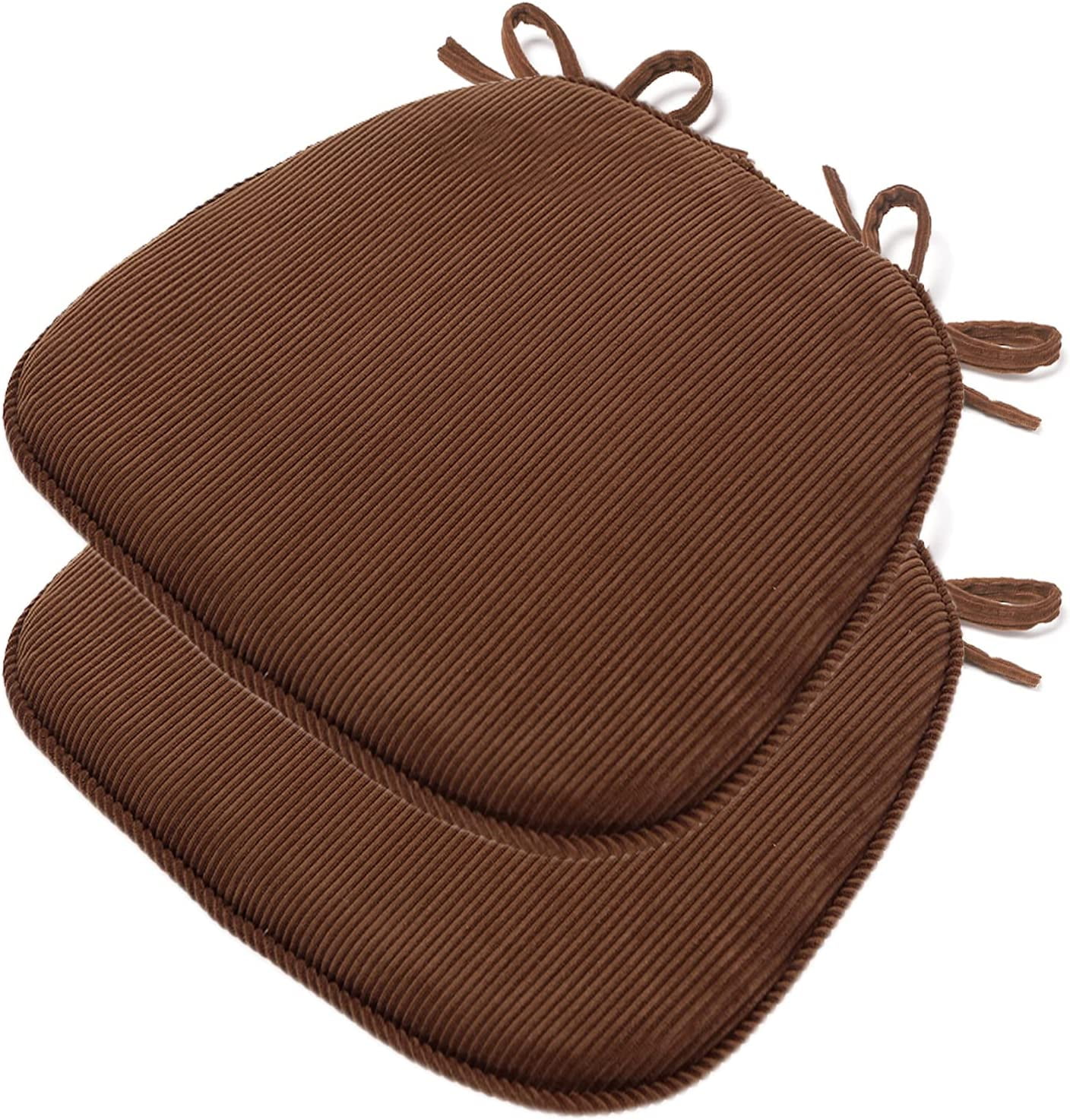 Nvzi Chair Pad with Ties Non Slip Kitchen Dining Chair Cushion and Seat