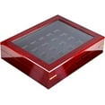 thumbnail image 1 of Nvzi Championship Ring Display Case Sports Ring Storage Box Wooden Black Velvet Lining, 1 of 5