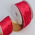 thumbnail image 1 of Nvzi Christmas Velvet Ribbon 2.48 Inches Vintage Wide Wired Edge Wrapping Ribbon for Christmas Wedding Decorating, Gift Wrapping Bow (Red,10 Yards), 1 of 4