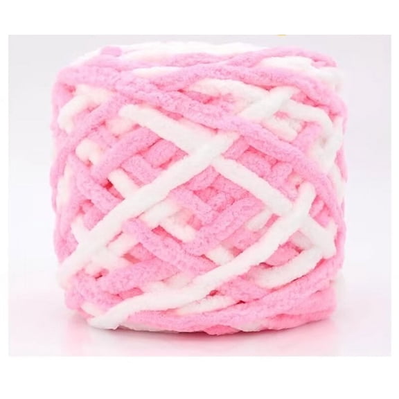 Nvzi Chunky Yarn, Super Soft Acrylic Bulky Thick Washable Yarn for Arm Knitting DIY Handmade Blankets Scarf Sweater Cream About 100g(A34)