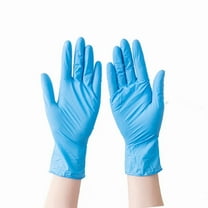 Nvzi Cleaning Gloves-100 Pcs Disposable Gloves,Large Size Nitrile Gloves(Latex Free),24cm Length Blue Gloves,Suitable for Daily Cleaning & Kitchen Use,Gloves Disposable Meet Hygiene Needs​