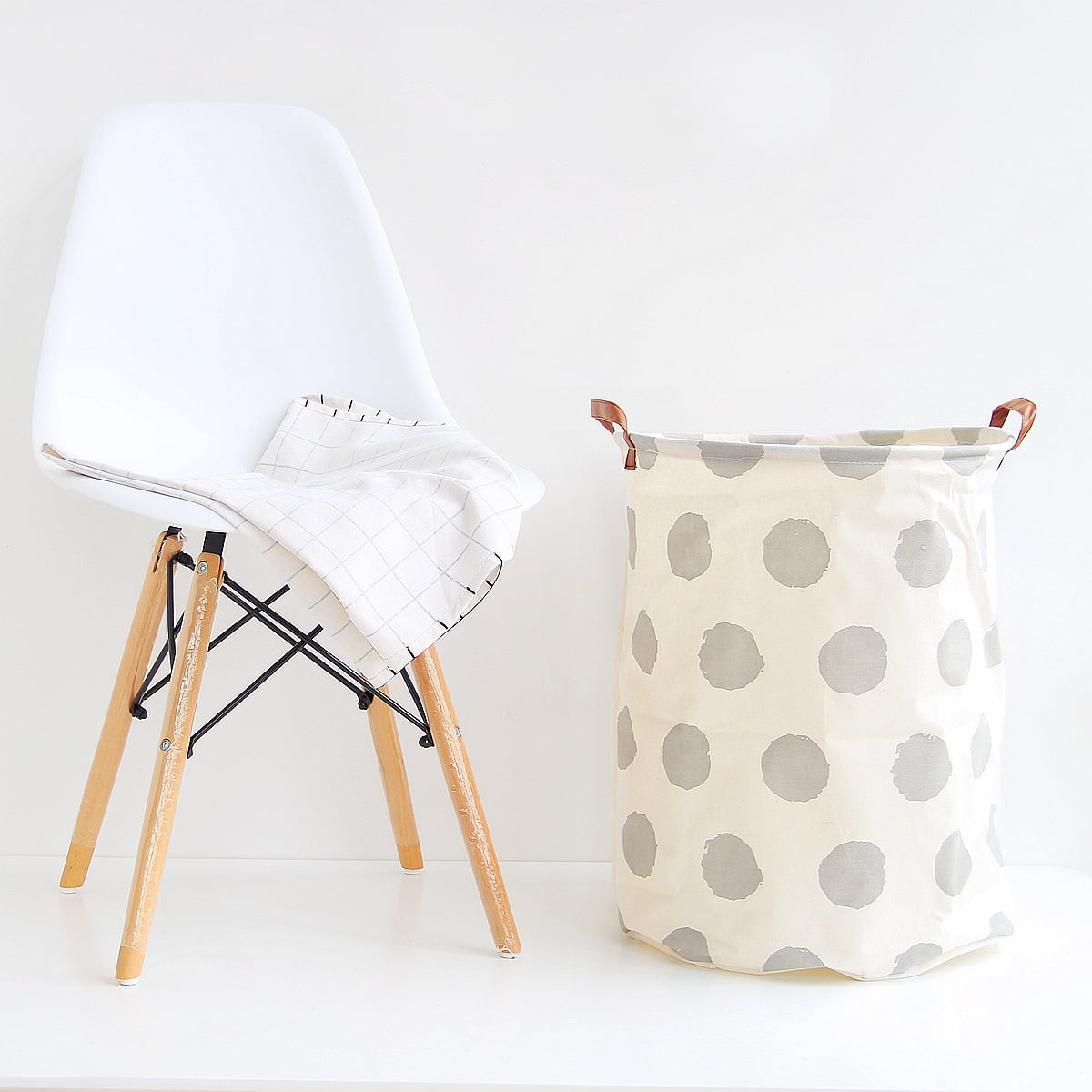 Nvzi Collapsible Laundry Basket in Bedroom Waterproof Laundry Hamper in