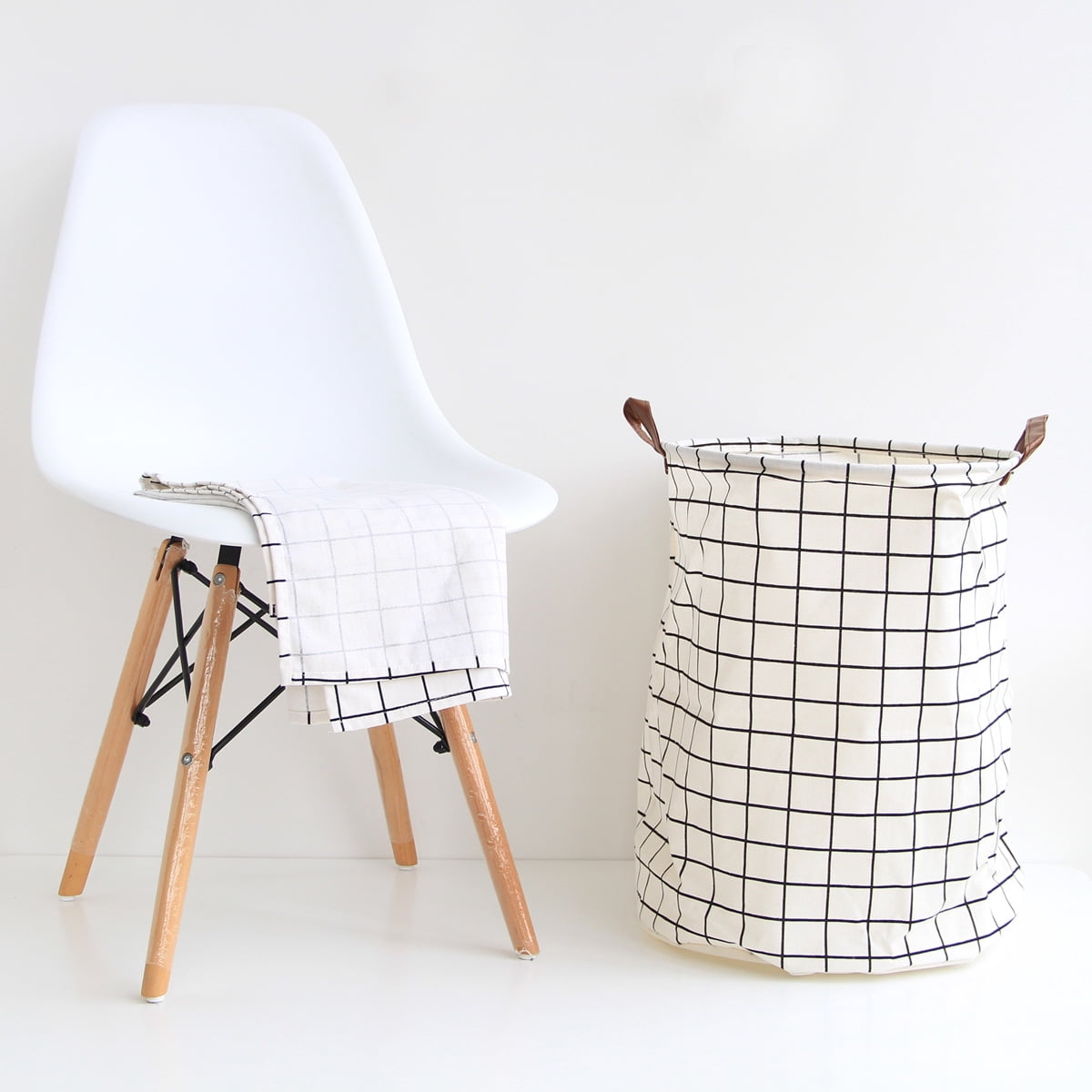 Nvzi Collapsible Laundry Basket in Bedroom Waterproof Laundry Hamper in