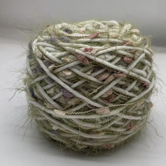 Nvzi Color Handmade Yarn -150g 2-roll Handmade Blended Art Yarn, Textile Art Supplies Craft Yarn, Suitable for Wall mounted Weaving Yarn and Creative DIY Projects, Style D