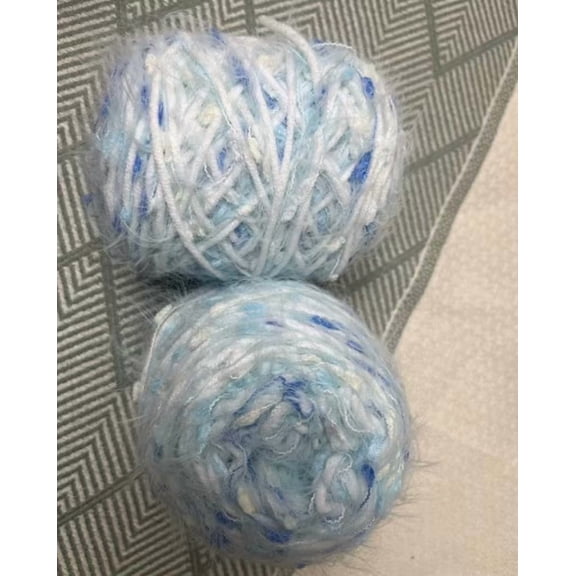 Nvzi Color Handmade Yarn -150g 2-roll Handmade Blended Art Yarn, Textile Art Supplies Craft Yarn, Suitable for Wall mounted Weaving Yarn and Creative DIY Projects, Style B