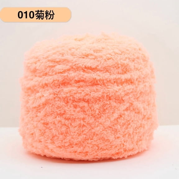 Nvzi Coral Velvet Yarn, 3 rolls (285 grams in total, 95 grams per roll), high-quality blended fiber, ultra soft yarn for crochet and DIY crafts, easy to use and durable, pink
