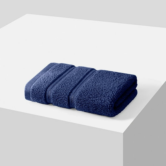 Nvzi Cotton Hand Towels, 6-Pcs Blue Facecloths, 34*34cm/13.39*13.39in Cotton Wash Cloths for Your Face, Soft & Absorbent, Ideal for Bathroom/Kitchen/Travel .