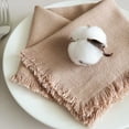 thumbnail image 1 of Nvzi Cotton Heat Resistant Placemats, Dining Room Table Mats, Protect Surfaces,Non-Slip Washable Table Mats，Kitchen Decor Accessories（Set of 6, Size 17.71*17.71in，Khaki）, 1 of 4