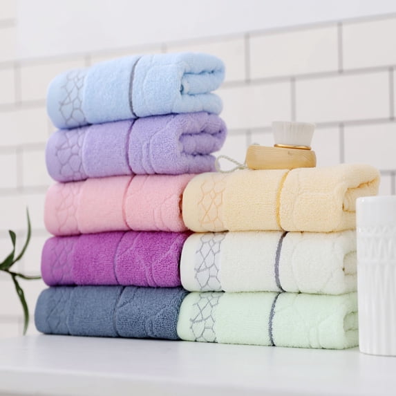 Nvzi Cotton Towel Set of 8 - Multiple colors- 13.78x29.53in(35x75cm) - Soft , Skin friendly, comfortable& durable. Quick-Drying with High Water Uptake for Bathroom, gym & Hotel