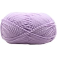 thumbnail image 1 of Nvzi Cotton Yarn,Knitting Wool Yarn Ultra Soft 4Ply Milk Cotton Crochet Knitted Yarn for DIY Hand Knitting Baby Wool Craft Shawl Scarf Crochet Thread Supplies （Purple）, 1 of 5