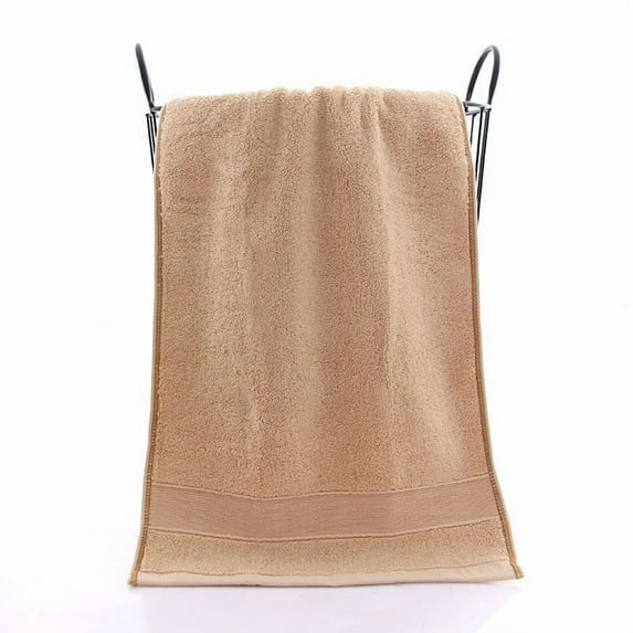 Nvzi Cotton polka dot Towels-soft towels,13.78x29.53in (35*75cm)140g-Ideal for bathroom, body , hotel towels, Ultra Absorbent & Quick-Drying,Soft and non irritating to the skin,khaki