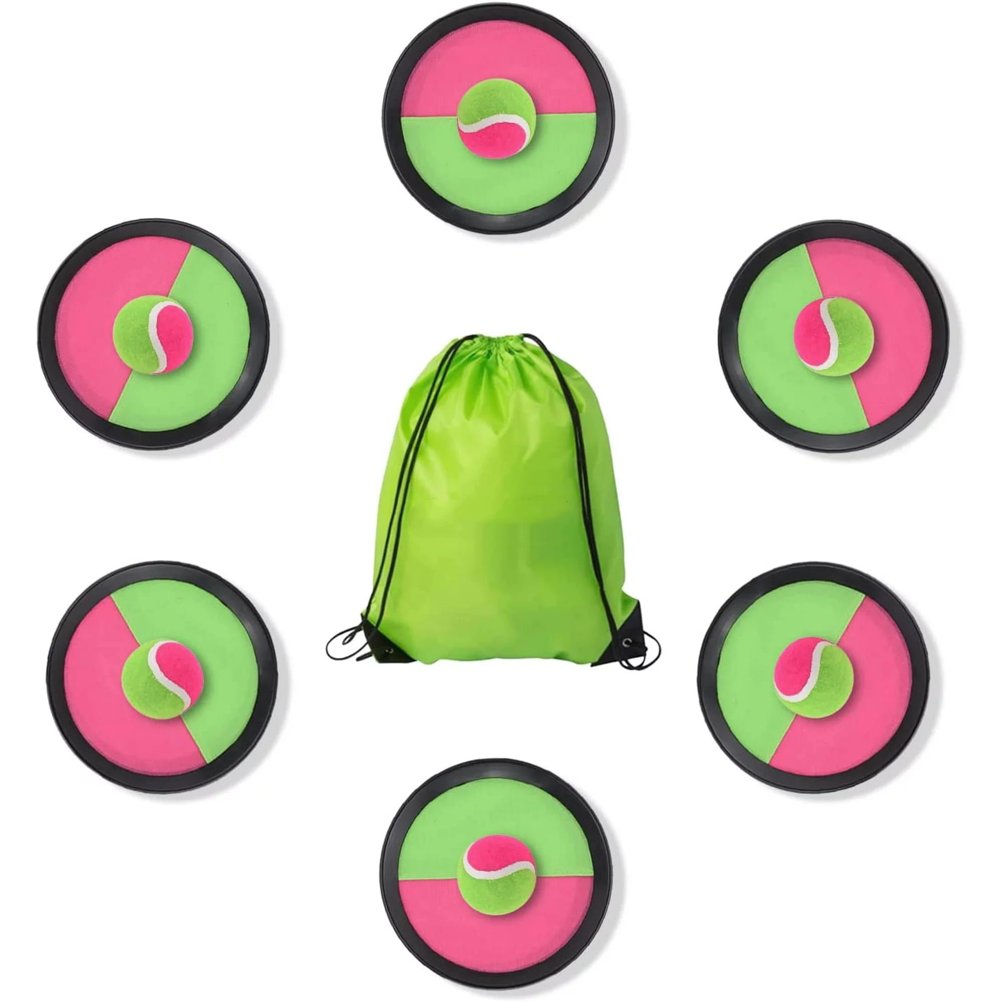 Nvzi Critical Velcro Ball Toss and Catch Game 6 Balls & 1 Storage Bag