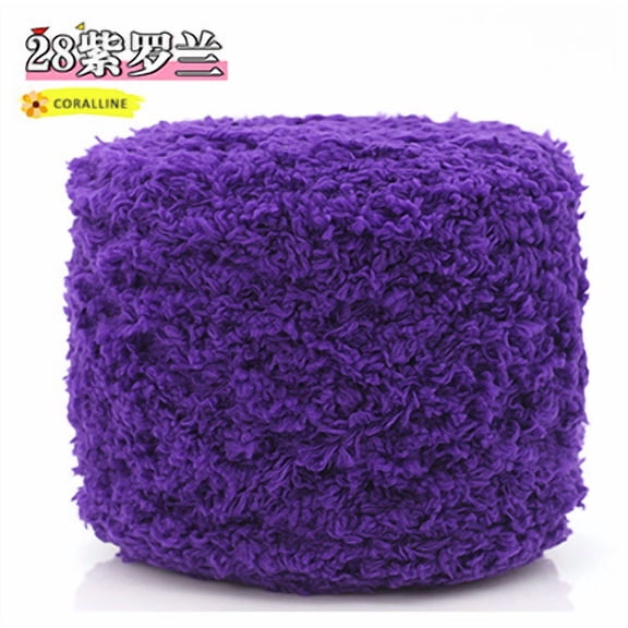Nvzi Crochet Yarn, 100g per Roll, 1 Roll, Polyester Material, Ideal for Making Towels,Sweaters, Blankets & Handicrafts - Durable DIY Yarn for Crocheting Projects with Versatile Use​ ,dark purple
