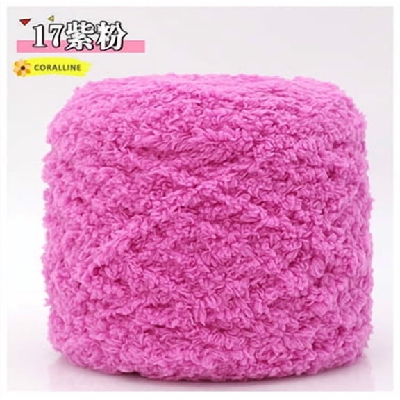Nvzi Crochet Yarn, 100g per Roll, 1 Roll, Polyester Material, Ideal for Making Towels,Sweaters, Blankets & Handicrafts - Durable DIY Yarn for Crocheting Projects with Versatile Use​ ,dark pink