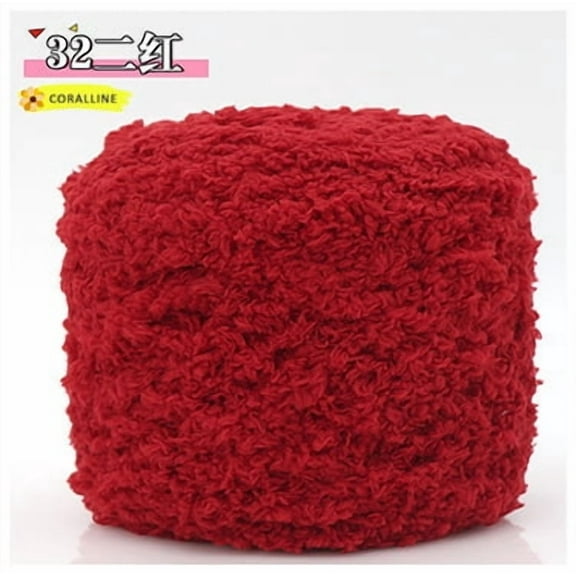Nvzi Crochet Yarn, 100g per Roll, 1 Roll, Polyester Material, Ideal for Making Towels,Sweaters, Blankets & Handicrafts - Durable DIY Yarn for Crocheting Projects with Versatile Use​ ,dark red