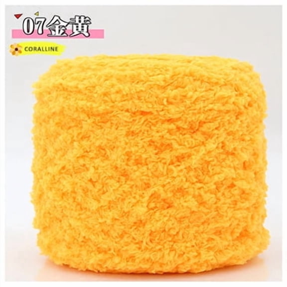 Nvzi Crochet Yarn, 100g per Roll, 1 Roll, Polyester Material, Ideal for Making Towels,Sweaters, Blankets & Handicrafts - Durable DIY Yarn for Crocheting Projects with Versatile Use​,golden