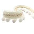 thumbnail image 1 of Xiao Hua Curtain Tassel Fringe Trim Braided Sewing Ribbon Upholstery Fabric Roll -White, 1 of 5