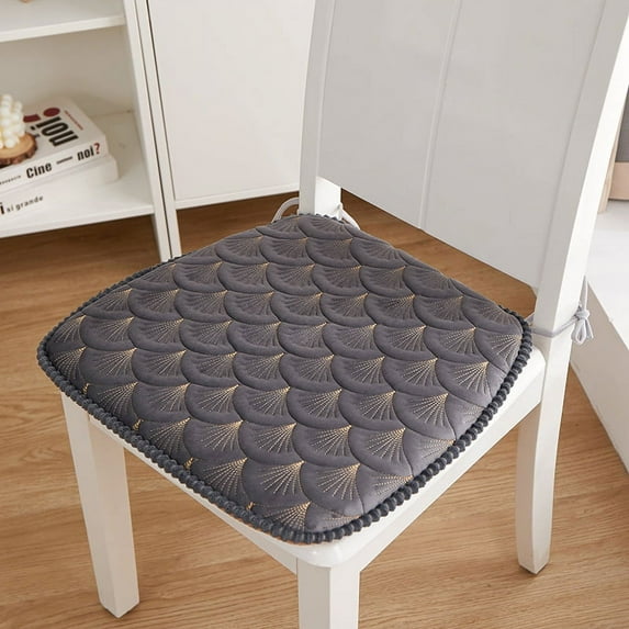 Nvzi Cushion Garden Terrace Home Kitchen Office Thick Comfortable Cushion 16.53*17.32inch Grey