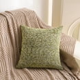 thumbnail image 1 of Nvzi Decorative Pillow, 1 Pack green Couch Pillows 45x45CM Soft Chenille Cover with PP Cotton Filling, Comfortable Square Throw Pillows for Bedroom & Living Room - Cozy Accent for Sofa, Beds, 1 of 4