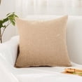 thumbnail image 1 of Nvzi Decorative Pillow,35x55cmLight coffee color Plain Throw Pillow, 1 Pcs Accent Pillows for Couch with Linen-Cotton Cover & PP Cotton Filling, Soft Comfortable Cushion for Sofa, Bed, Living Room, 1 of 4