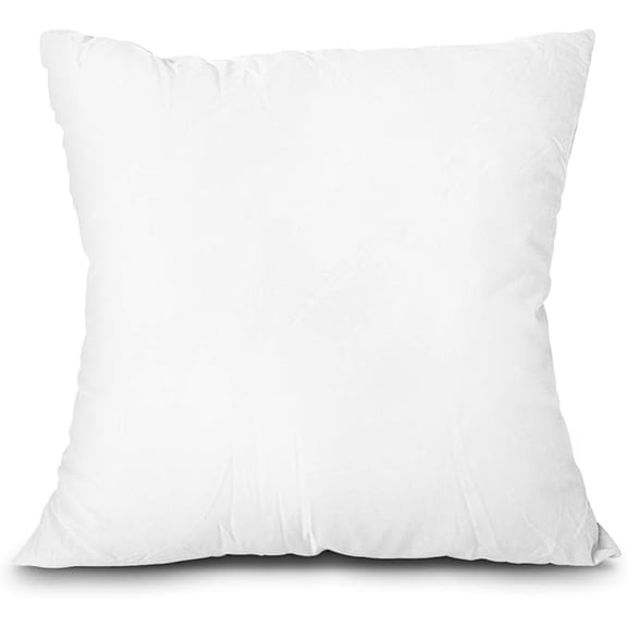 Nvzi Decorative Pillow Inserts,Cushion,1 Piece,40×40cm White,Brushed fabric Throw Pillow Insert,Premium PP Cotton Couch Pillow,Fluffy Soft Pillow Inserts for Sofa/Bed/Living Room/Home Decor