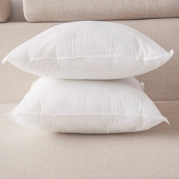 Nvzi Decorative Pillow Inserts,Cushion,2 Piece,18x18 pillows,Thicken White Throw Pillow Insert,Premium PP Cotton Couch Pillow,Fluffy Soft Pillow Inserts for Sofa/Bed/Living Room/Home Decor