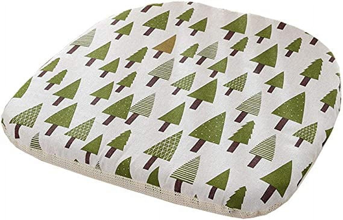 Nvzi Dining Chair Pads Cotton Kitchen Chair Cushion Seating Pads (Tree