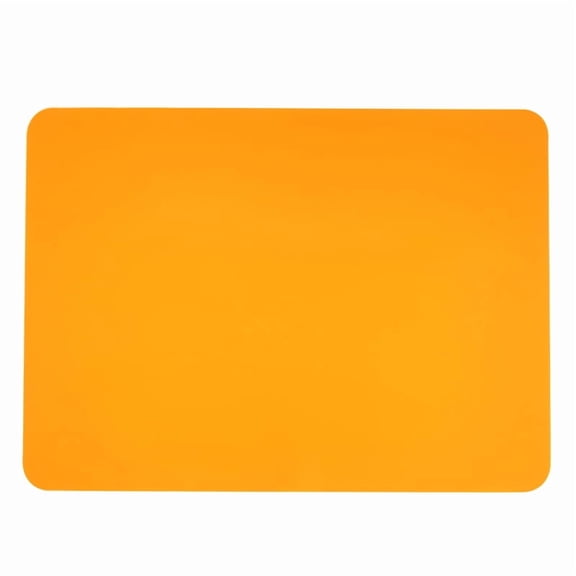 Nvzi Dining Placemats, 6 Pack orange Placemats, （40*30cm ) Silicone Table Mats, Waterproof, Heat Resistant, Easy to Clean, Ideal for Kitchen Dining Table Decor, Durable Table Place Mats