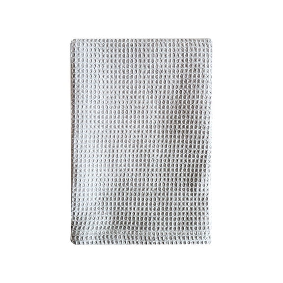 Nvzi Dish Towels -6 pieces of Light Gray 15 × 15 inch pure cotton kitchen towels, textured woven dishwashing cloth, used for home and kitchen cleaning