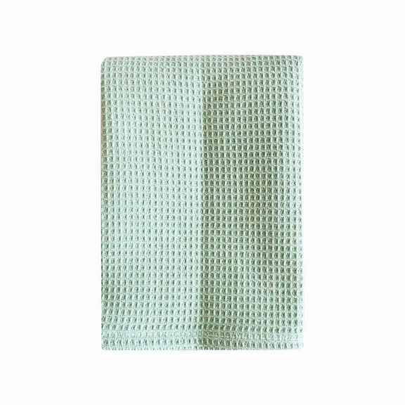 Nvzi Dish Towels -6 pieces of Light Green 15 15 inch pure cotton kitchen towels, textured woven dishwashing cloth, used for home and kitchen cleaning