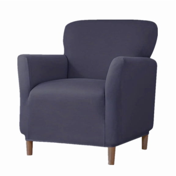 Nvzi Elastic Sofa Cover -1 seat anti slip chair cover, durable furniture protector for cleaning, single sofa elastic bottom elastic sofa cover, dark gray, 1 piece