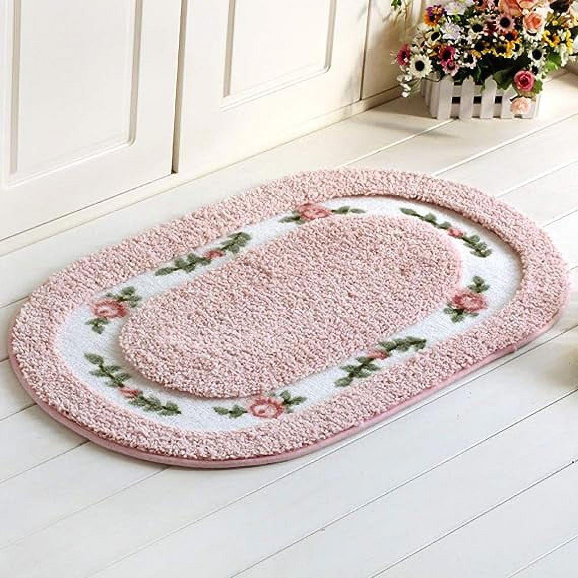 Nvzi Nice Rose Flower Area Rugs for Living Room Bedroom Super Soft ...