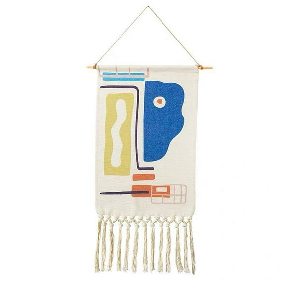 Nvzi Fabric Wall Decor, Woven Wall Hanging Tapestry, Bohemian Home Decor Tapestries, Woven Fabric Wall Hanging 20*28inch(15)