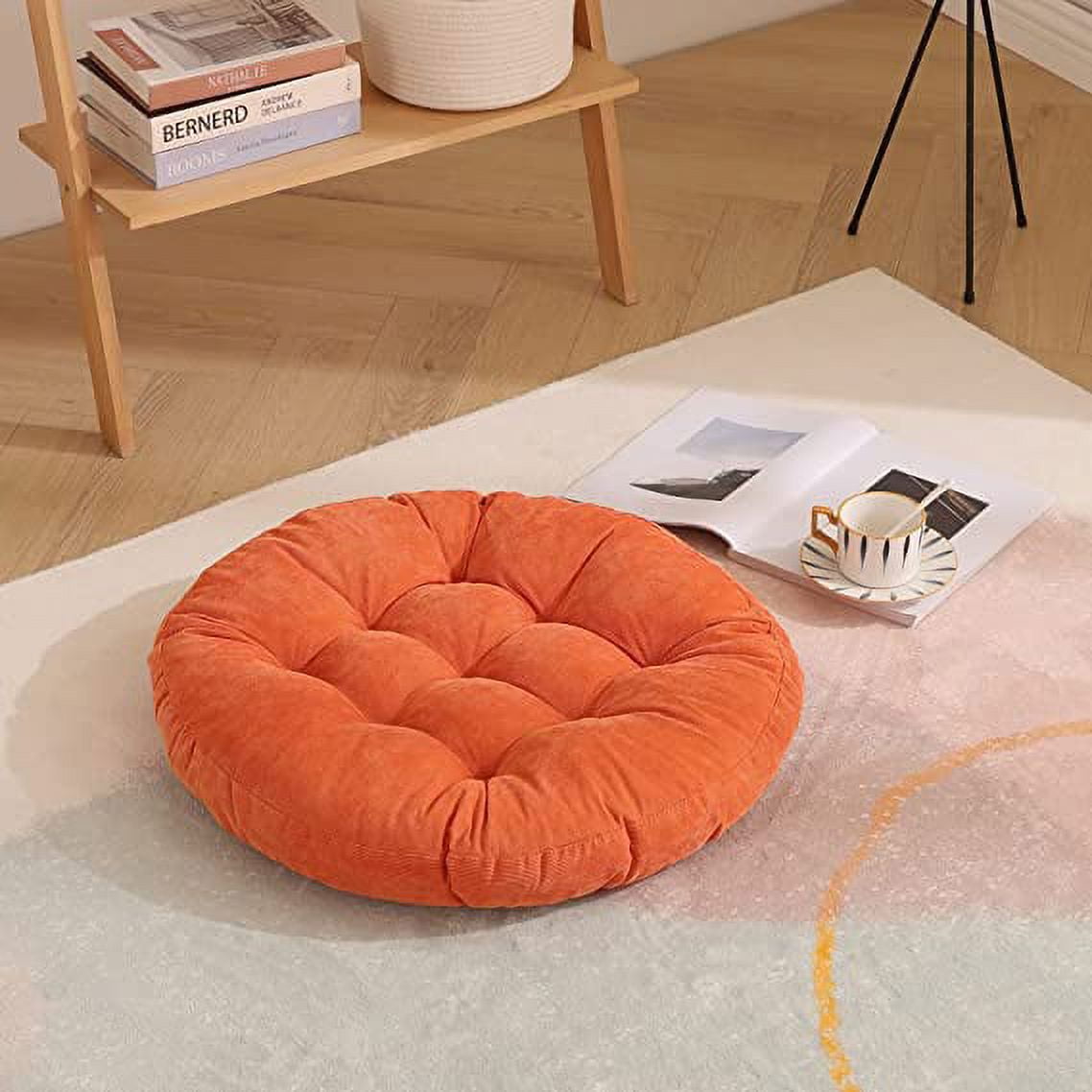 Nvzi Floor Pillow Cushion, 22 inch Round Seat Cushion, Outdoor