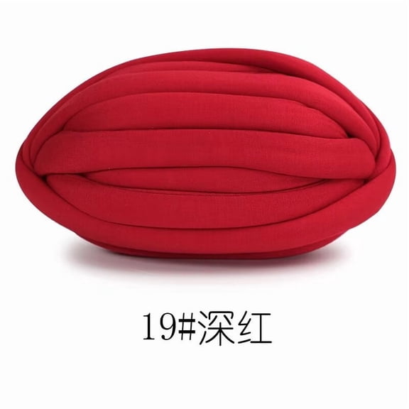 Nvzi Giant Yarn,Core-Filled Cotton - 250g,1 Roll,Easy DIY Knitting for Bed Borders,Pillows & Pet Beds,Durable,Breathable & Not easily deformed,Suitable for beginners to freely DIY,dark red