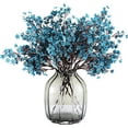 thumbnail image 1 of Nvzi Global Babys Breath Fabric Cloth Artificial Flowers 12 Bundle European Fake Silk Plants Decor Wedding Party Decoration Bouquets Real Touch DIY Home Garden (Autumn Blue), 1 of 3