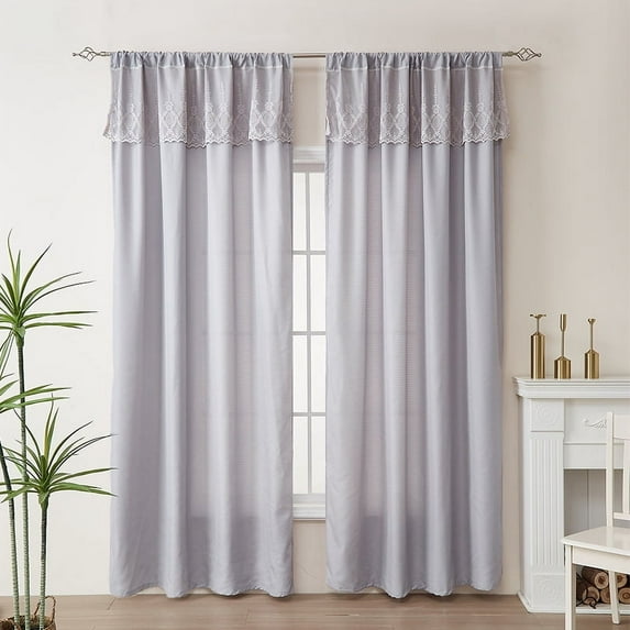 Nvzi - Gray Curtain for Bedroom, 1 slice Curtains & 130*160CM Light Weight Curtains, Polyester Sheer Drapes for Living Room, Elegant Window Decor