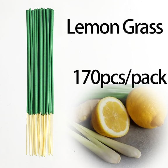 Nvzi Green Bamboo Core Aromatherapy Stick -170 pieces set, 8.66 inches long, used for DIY aromatherapy projects, yoga, meditation, lemon aromatherapy