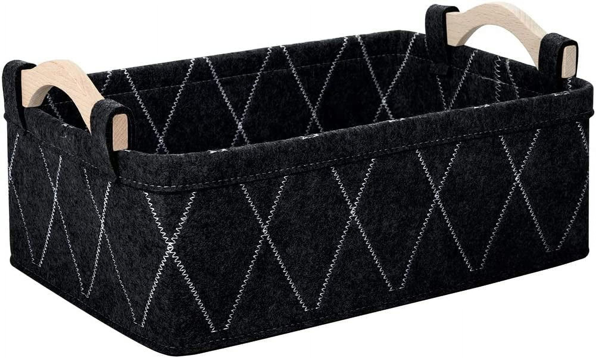 Nvzi Grey Storage Baskets Bins Empty Gift Basket Rectangle Foldable