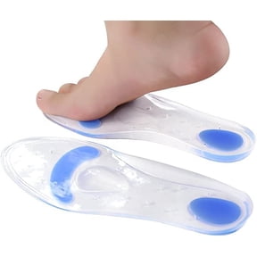 Nvzi Insoles Silicone Gel Arch Support Orthotic Shoe Insert - Relieve Plantar Fasciitis Pain Release Heel Bone Spur Calluses and Corns Massage Heels and Metatarsal (XL(Women:11.5-12 // Men:10.5-13))